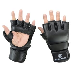 Krav Maga Leather  Black Grappling & Striking Gloves – NEW